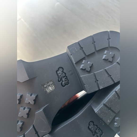 NEW Coach Leah Loafer Black Leather Loafers white sherpa Size. 6.5 - Picture 5 of 8